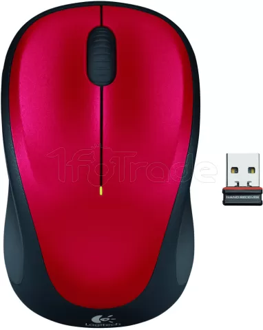 Photo de Souris sans fil Logitech Cordless Laser M235 (Rouge)