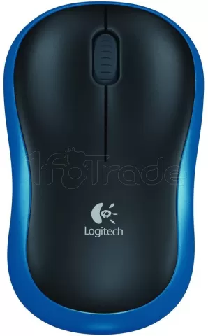 Photo de Souris sans fil Logitech M185 (Noir/Bleu)