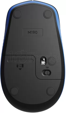 Photo de Souris sans fil Logitech M190 (Noir/Bleu)