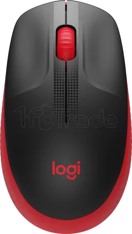 Photo de Souris sans fil Logitech M190 (Noir/Rouge)