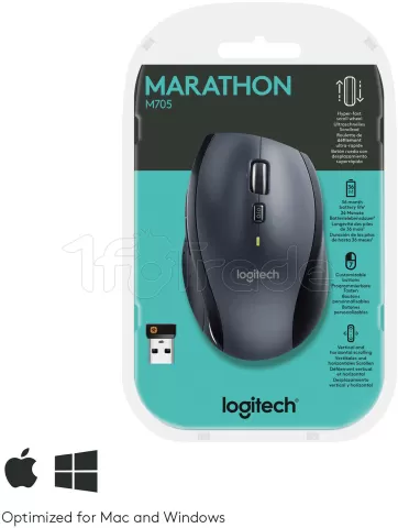 Photo de Souris sans fil Logitech Marathon M705 (Noir)