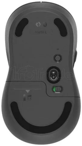 Photo de Souris sans fil Logitech Signature M650 L pour gaucher (Noir/Gris)