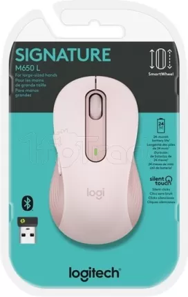 Photo de Souris sans fil Logitech Signature M650 L (Rose)