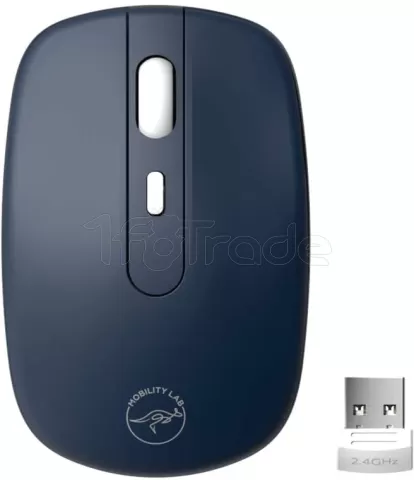 Photo de Souris sans fil Mobility Lab RubbaMouse (Bleu)