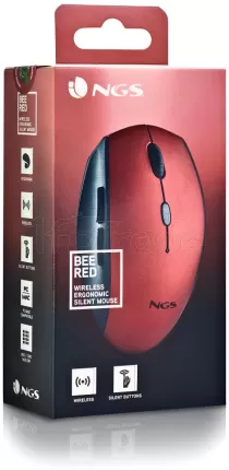 Photo de Souris sans fil NGS Bee (Rouge)