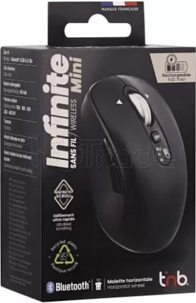 Photo de Souris sans fil rechargeable T'nB INFINITE MINI (Noir)