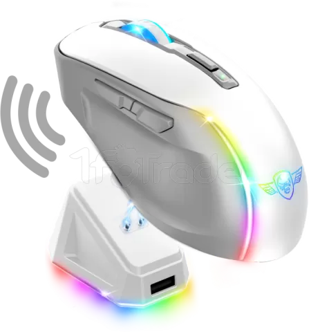 Photo de Souris sans fil Spirit of Gamer Elite M50 RGB (Blanc)