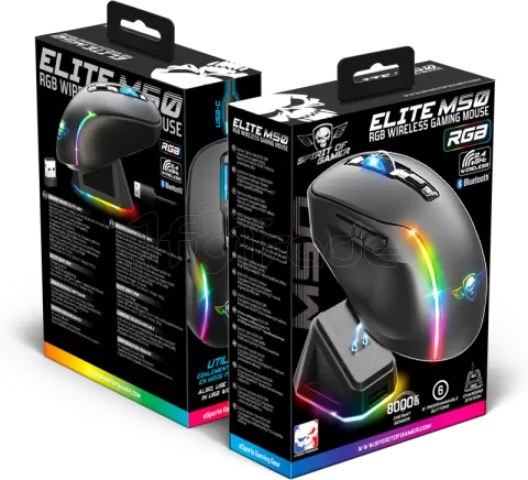 Photo de Souris sans fil Spirit of Gamer Elite M50 RGB (Noir)