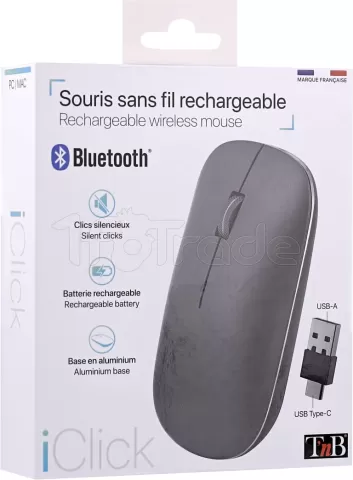 Photo de Souris sans fil T'nB iClick Triple Connect (Noir)