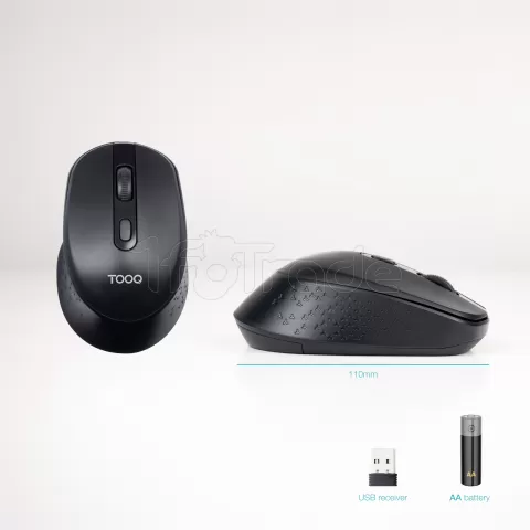 Photo de Souris sans fil TooQ TQMW-1101-B (Noir)