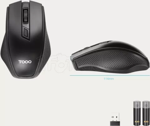 Photo de Souris sans fil TooQ TQMW-1102-B (Noir)
