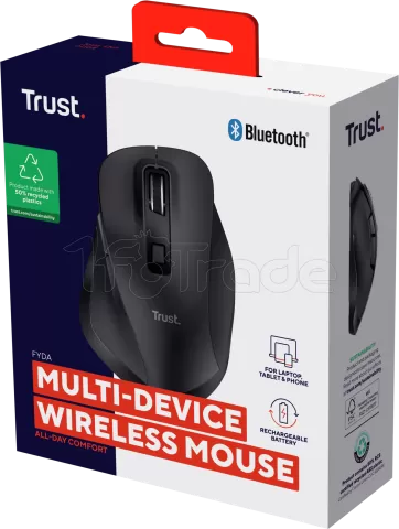 Photo de Souris sans fil Trust Fyda (Noir)