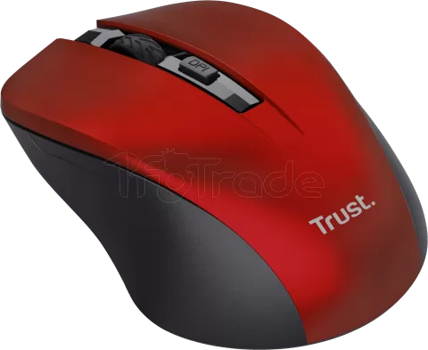 Photo de Souris sans fil Trust Mydo Silent Click (Rouge)