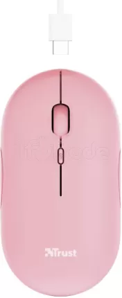 Photo de Souris sans fil Trust Puck (Rose)