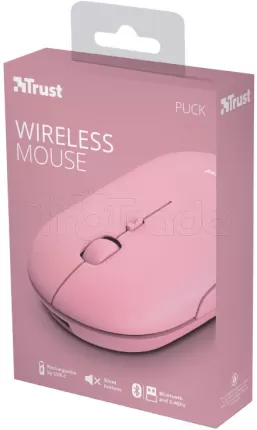 Photo de Souris sans fil Trust Puck (Rose)