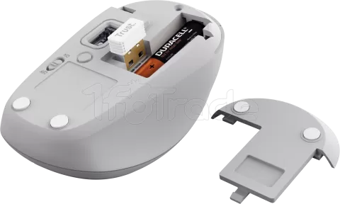 Photo de Souris sans fil Trust Yvi+ Silent (Blanc)