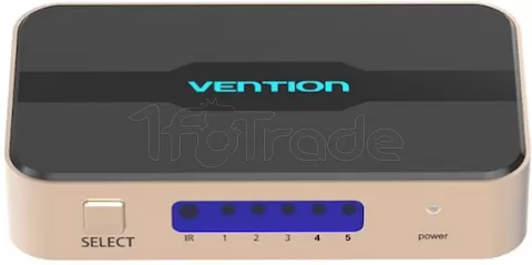 Photo de Splitter HDMI 4K Vention 2 ports (Noir/Or)