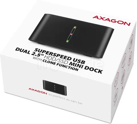 Photo de Station d'accueil Axagon ADSA-D25 pour 2x S-ATA 2,5" - USB 3.2