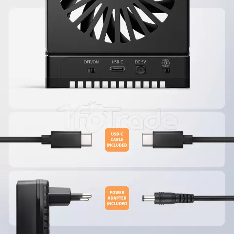 Photo de Station d'accueil Axagon ADSA-M2C22 Clone Master pour NVMe et S-ATA - USB 3.2