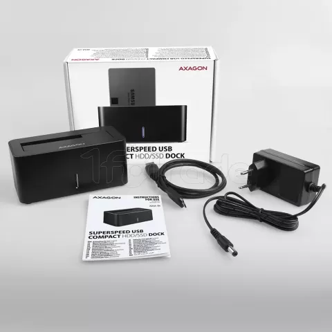 Photo de Station d'accueil Axagon ADSA-SN Compact pour S-ATA 2,5"/3,5" - USB 3.0