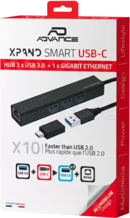 Photo de Station d'accueil portable 4en1 Advance Xpand Starter USB 3.0 (Noir)