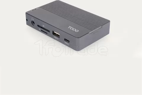 Photo de Station d'accueil portable USB-C 10en1 TooQ TQE-2242G avec lecteur SSD (Gris)