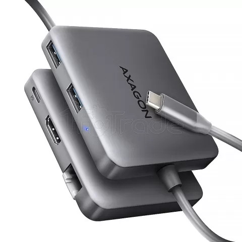 Photo de Station d'accueil portable USB-C 3.0 Axagon HMC-5HL (Gris)