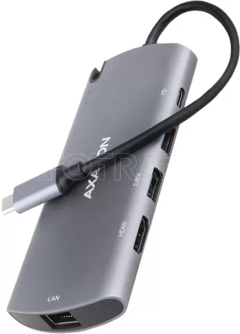 Photo de Station d'accueil portable USB-C 3.0 Axagon HMC-6M2 Combo avec lecteur SSD (Gris)