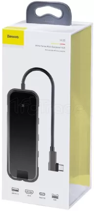 Photo de Station d'accueil portable USB-C 3.0 Baseus Mirror 6en1 (Gris)