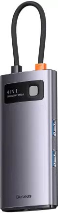 Photo de Station d'accueil portable USB-C 3.0 Baseus StarJoy 4en1 (Gris)