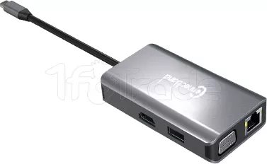 Photo de Station d'accueil portable USB-C 3.0 Connectland 7en1 (Gris)
