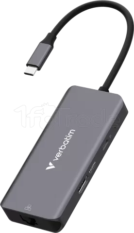Photo de Station d'accueil portable USB-C 3.0 Verbatim Essentials (Gris)