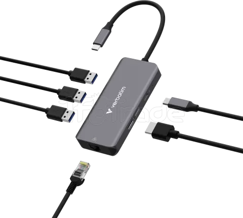 Photo de Station d'accueil portable USB-C 3.0 Verbatim Essentials (Gris)