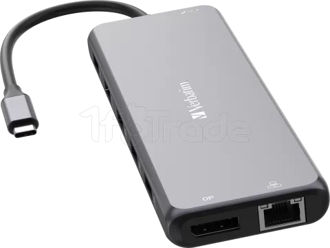 Photo de Station d'accueil portable USB-C 3.2 Verbatim Hub Pro Multiports 13 (Gris)