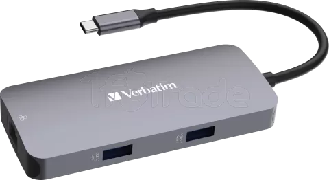 Photo de Station d'accueil portable USB-C 3.2 Verbatim Hub Pro Multiports 5 (Gris)