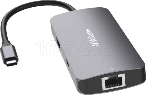 Photo de Station d'accueil portable USB-C 3.2 Verbatim Hub Pro Multiports 5 (Gris)