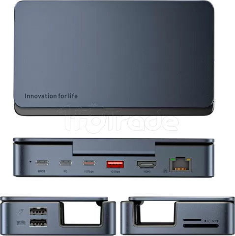 Photo de Station d'accueil portable USB-C Vention Gaming 9en1 (Noir)