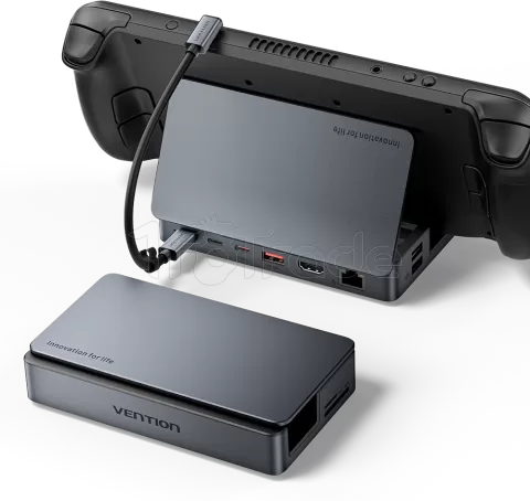 Photo de Station d'accueil portable USB-C Vention Gaming 9en1 (Noir)