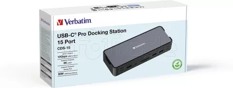 Photo de Station d'accueil portable USB-C Verbatim Pro CDS-15 (Gris)
