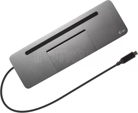 Photo de Station d'accueil USB-C 3.0 I-Tec Flat Pro 100 avec alimentation 100W (Gris)