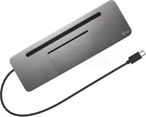 Photo de Station d'accueil USB-C 3.0 I-Tec Metal Ergonomic 4K (Gris)