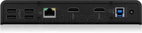 Photo de Station d'accueil USB-C 3.0 Icy Box IB-DK2251AC avec alimentation (Noir)