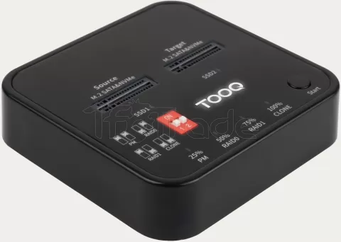 Photo de Station d'accueil USB-C 3.2 TooQ TQDS-201B pour disque dur 2x NVMe (Noir)