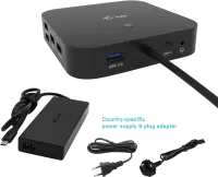 Photo de Station d'accueil USB-C I-Tec DP Docking Station avec alimentation 100W (Noir)