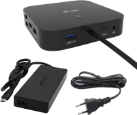 Photo de Station d'accueil USB-C I-Tec Dual Display Docking Station avec alimentation 100W (Noir)