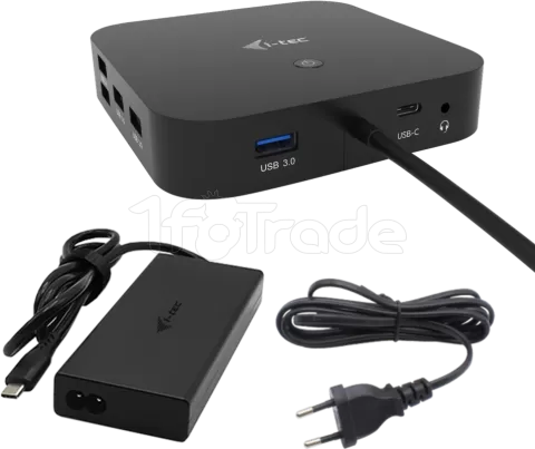 Photo de Station d'accueil USB-C I-Tec Dual Display Docking Station avec alimentation 100W (Noir)