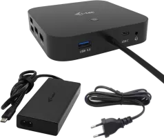 Photo de Station d'accueil USB-C I-Tec Dual Display Docking Station avec alimentation 100W (Noir)