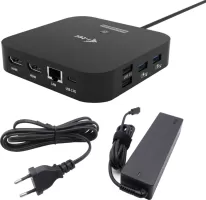 Photo de Station d'accueil USB-C I-Tec Dual Docking Station avec alimentation 100W (Noir)