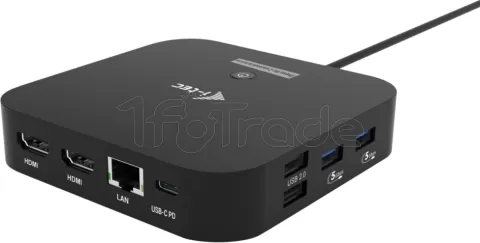 Photo de Station d'accueil USB-C I-Tec Dual Docking Station (Noir)