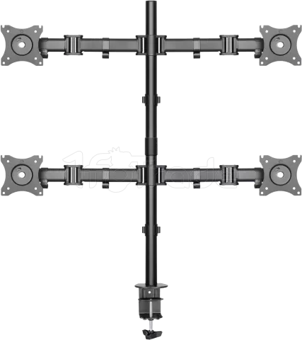 Photo de Support 4 écrans à fixer Deltaco ARM-0302 (32kg max) (Noir)